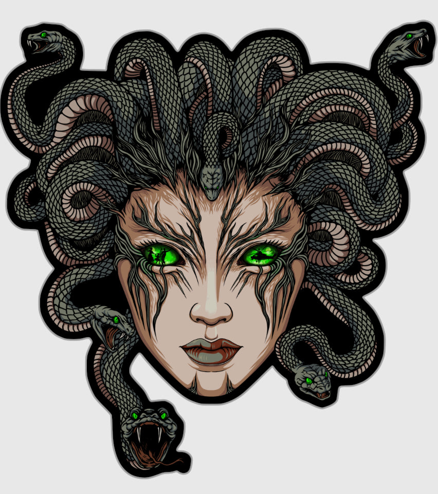 Medusa Guardian of the Night Sticker